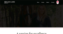 Desktop Screenshot of meganlanedressage.com